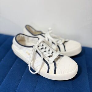 Gola x J. Crew Coaster Smash Low Sneakers, Navy and White, 8